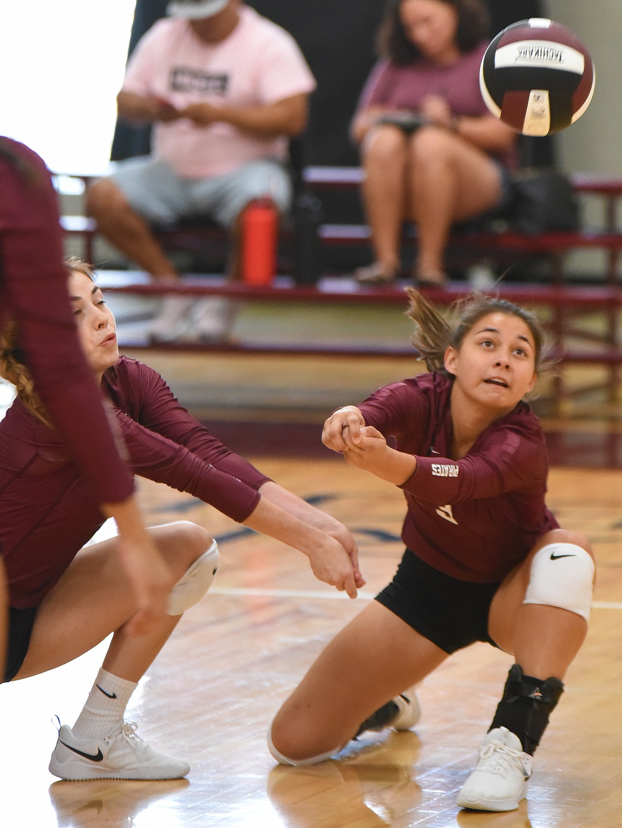 Nicole Ressman had seven digs against Trinity Valley Community College.